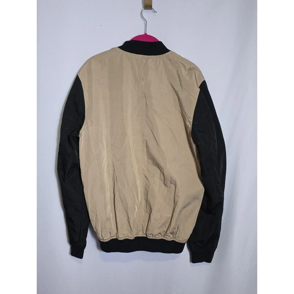 Chicago Bulls Bomber Jacket - Light Weight Khaki Black Color‎ by JH Design - NBA